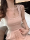 [Розовый ошейник] Двухцветные шлифовальные волосы
