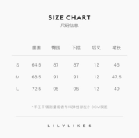 Таблица размеров