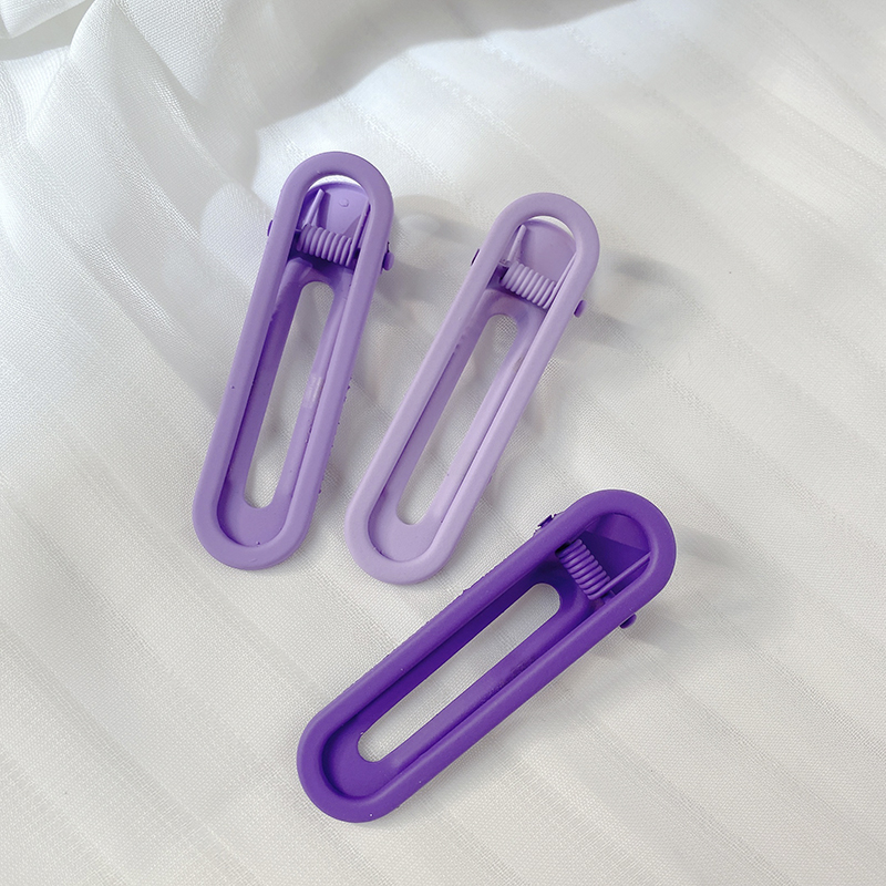 images 3:Candy-colored metal hairpin female scarless clip edges Summer shredded little hair card girl cute bangs