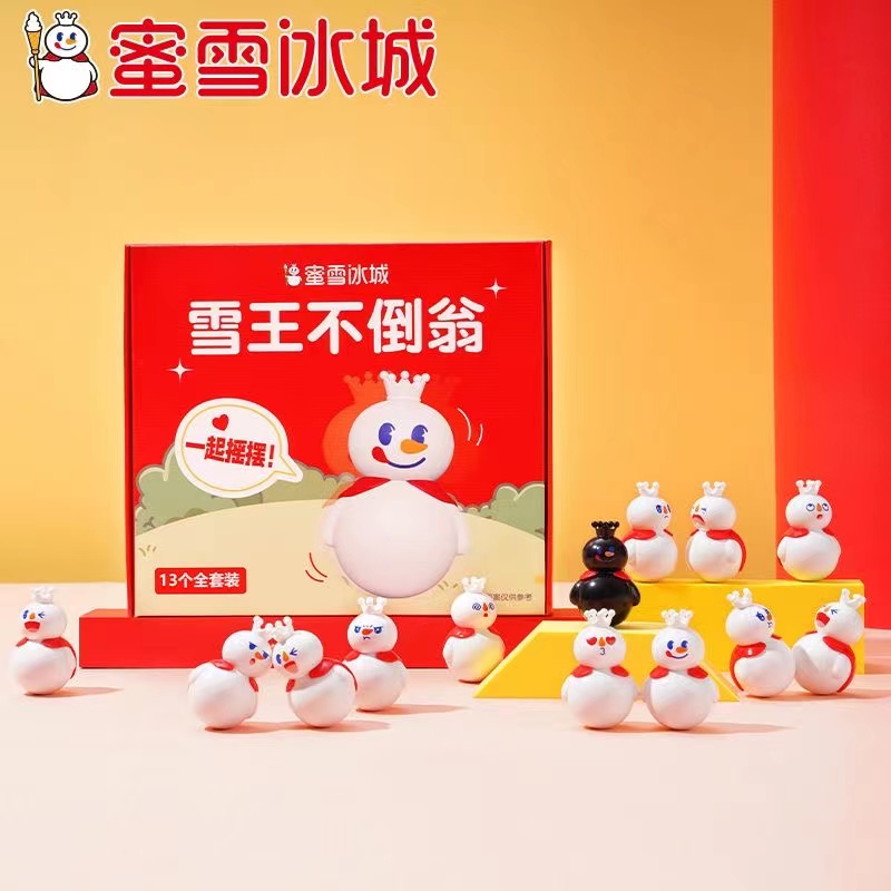 Honey Snow Ice City Blind Box Snow King Tumbler Blind Bag Set Of Cute Dolls Desktop Pendulum Creative Toy Sends-Taobao