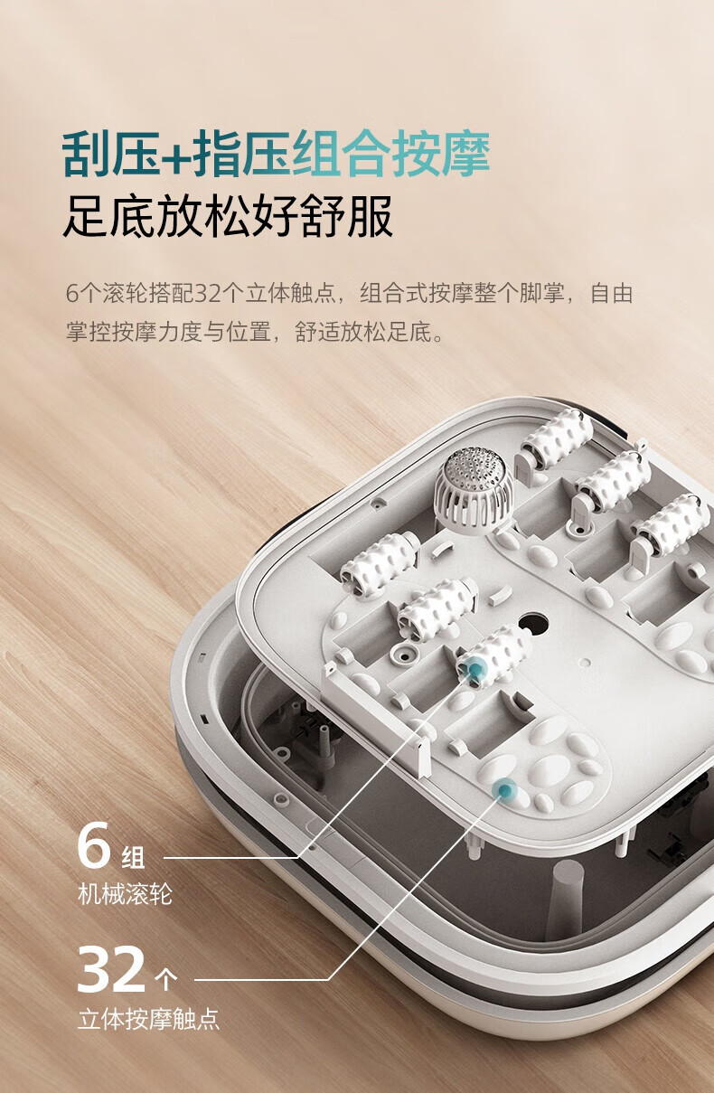 Philips 飞利浦 PPM3107F 家用全自动可折叠泡脚桶 天猫优惠券折后￥299顺丰包邮（￥599-300）