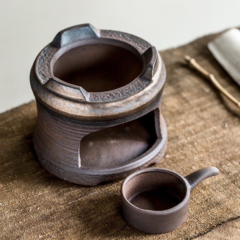 Temperature ceramic tea sets tea stove gold candles base heat insulation Temperature restoring ancient ways wine warm tea, tea accessories