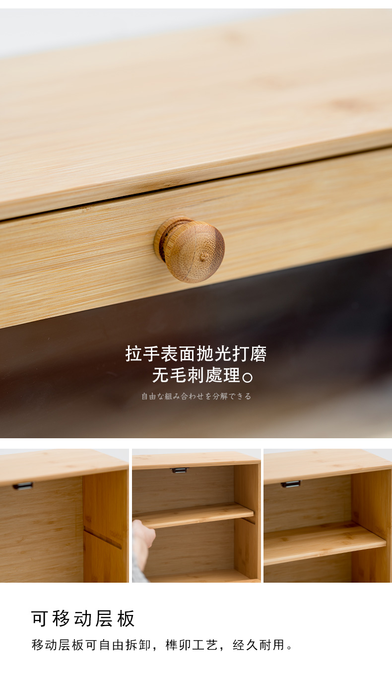 Bamboo tea the receive ark, tea tea water tanks store content ark, creative contracted household cabinet storage tank tea accessories