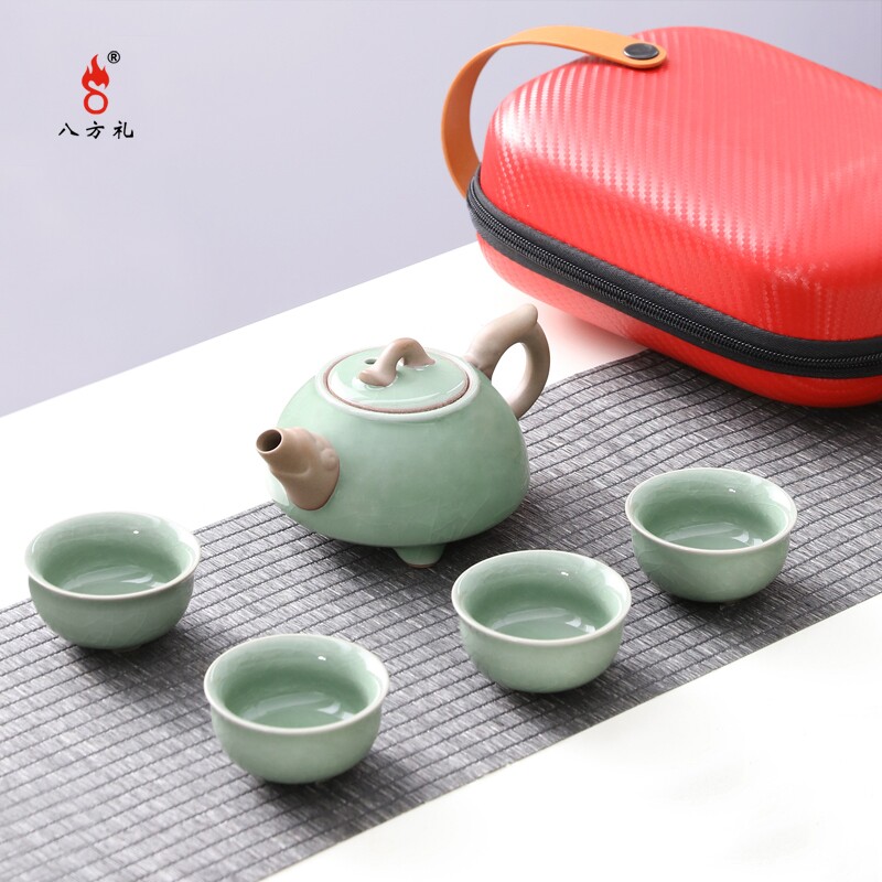 八方礼 哥窑鼎盛辉煌5入茶具