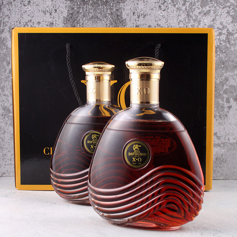 【700ml*2双支礼盒装】洋酒法国进口XO白兰地礼盒装葡萄酒