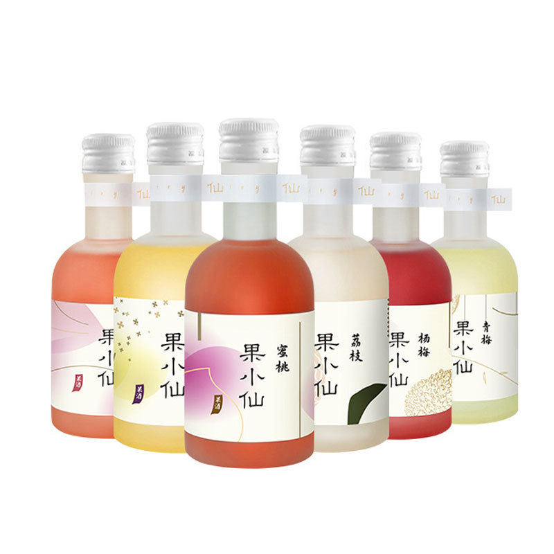 果酒200毫升礼盒装女孩甜酒青梅杨梅桂花桃花酒酒水饮料酒果酒礼盒装青梅酒酒水