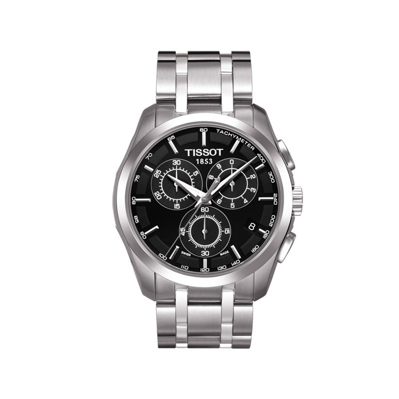 【全国联保2年】瑞士天梭TISSOT库图系列钢带石英男士手表T035.617.11.051.00