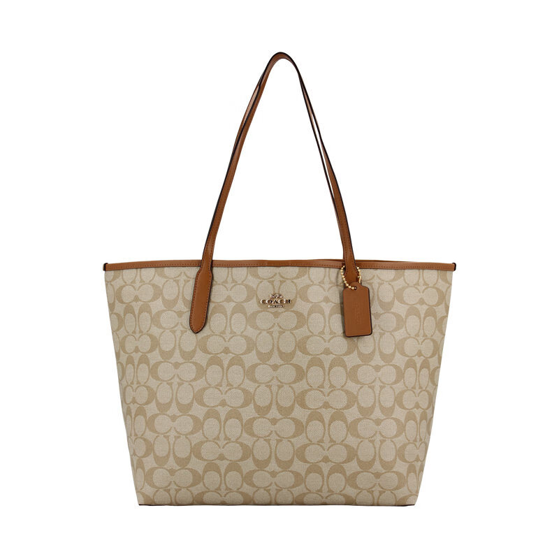 蔻驰COACH/奥莱女包经典标志CITY托特包 5696