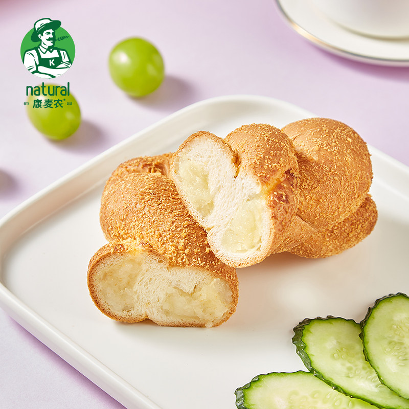 康麦农 酸奶爆浆夹心麻花面包 500g*2件 双重优惠折后￥29.89包邮