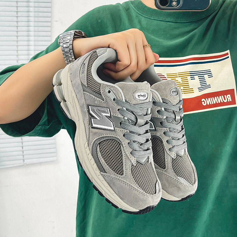 Authentic New Balance 2002R Original Gray Sneakers N-Logo Women's Shoes Versatile Retro Dad Shoes Running Shoes Men's Spring Collection
