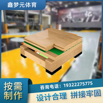 Stade Sports intérieurs Wood Floor Dancing Room Badminton Hall Badminton Hall Basketball Hall Maple Birch Wood Wood Flooring Solid Wood Fabricant