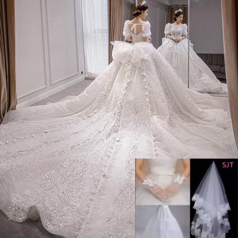  3xl Suggestion within 135 catties+Dragoning model+wedding dress 3 pieces set   + $20.43 
