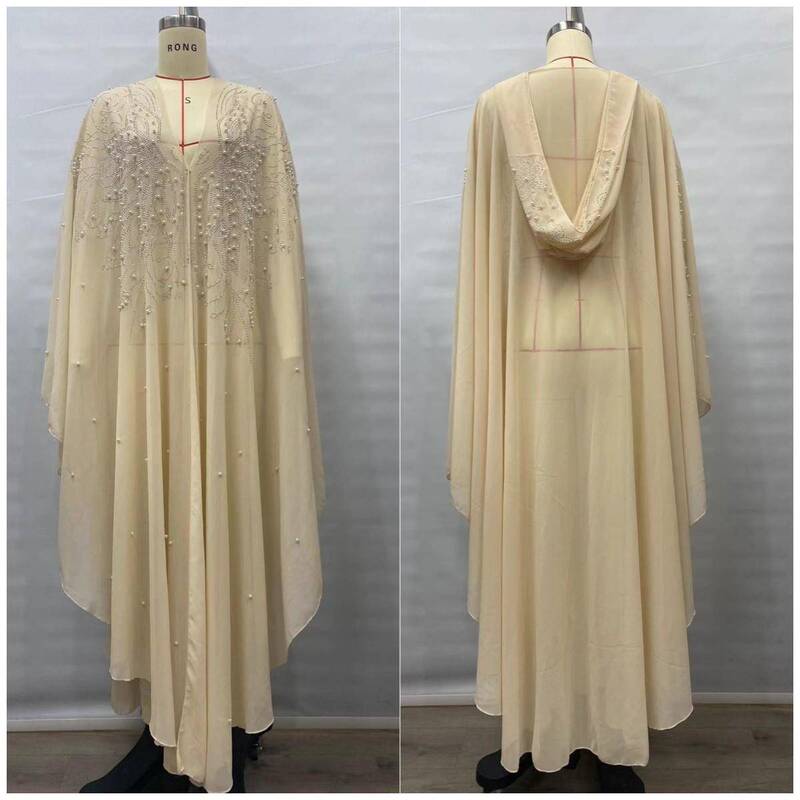 Yilin Egyptian Vacation Mosque Robe Long Dress with Rhinestones and Beads Hooded Shawl Cloak Ethnic Style-S Yilin Egyptian Vacation Mosque Robe Long Dress with Rhinestones and Beads Hooded Shawl Cloak Ethnic Style-S