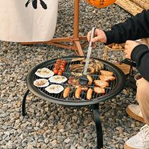 Горячая печь для приготовления чая Baking Fire Suit Camping camping camping barbecue grill Grill чайник Full set