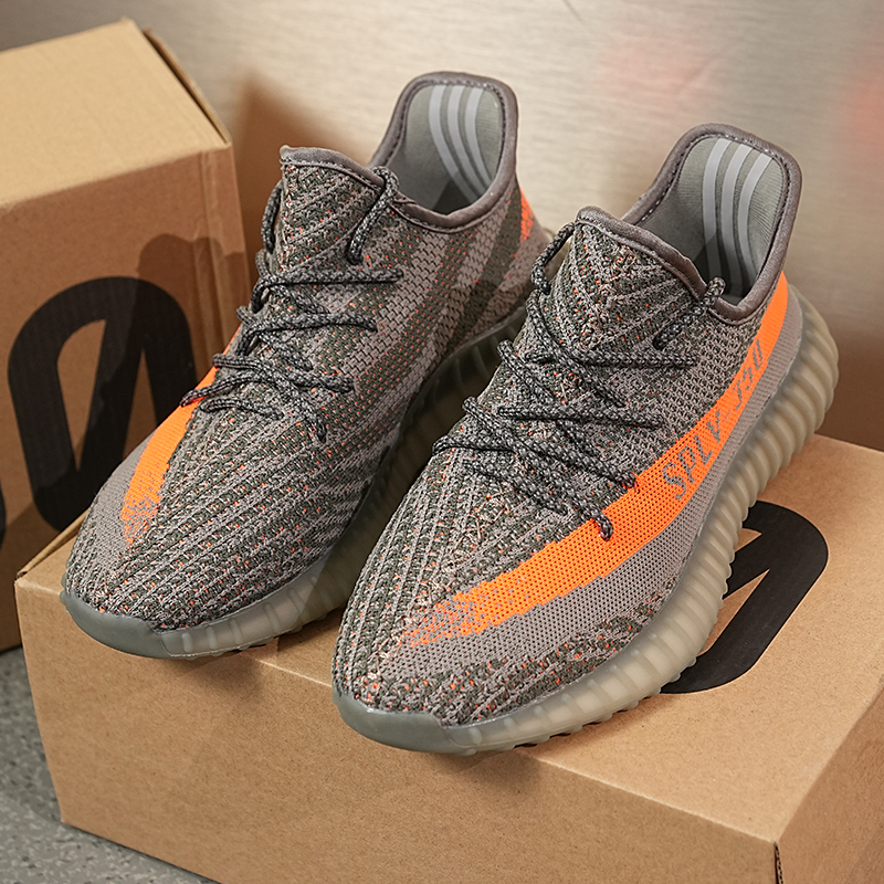 Baiyi Coconut Shoes Men's 350 Gray Orange All White Authentic Genuine Soft Sole Putian Unisex Casual Shoes Running Shoes Baiyi Coconut Shoes Men's 350 Gray Orange All White Authentic Genuine Soft Sole Putian Unisex Casual Shoes Running Shoes