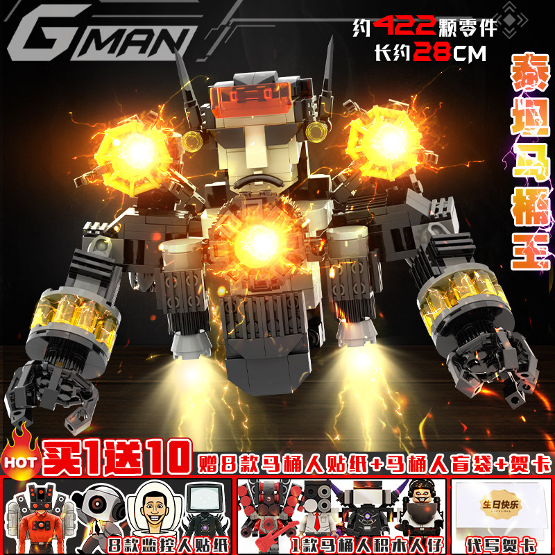 Newly upgraded Titan Toilet King - GMAN Supreme Edition dual arm launch!