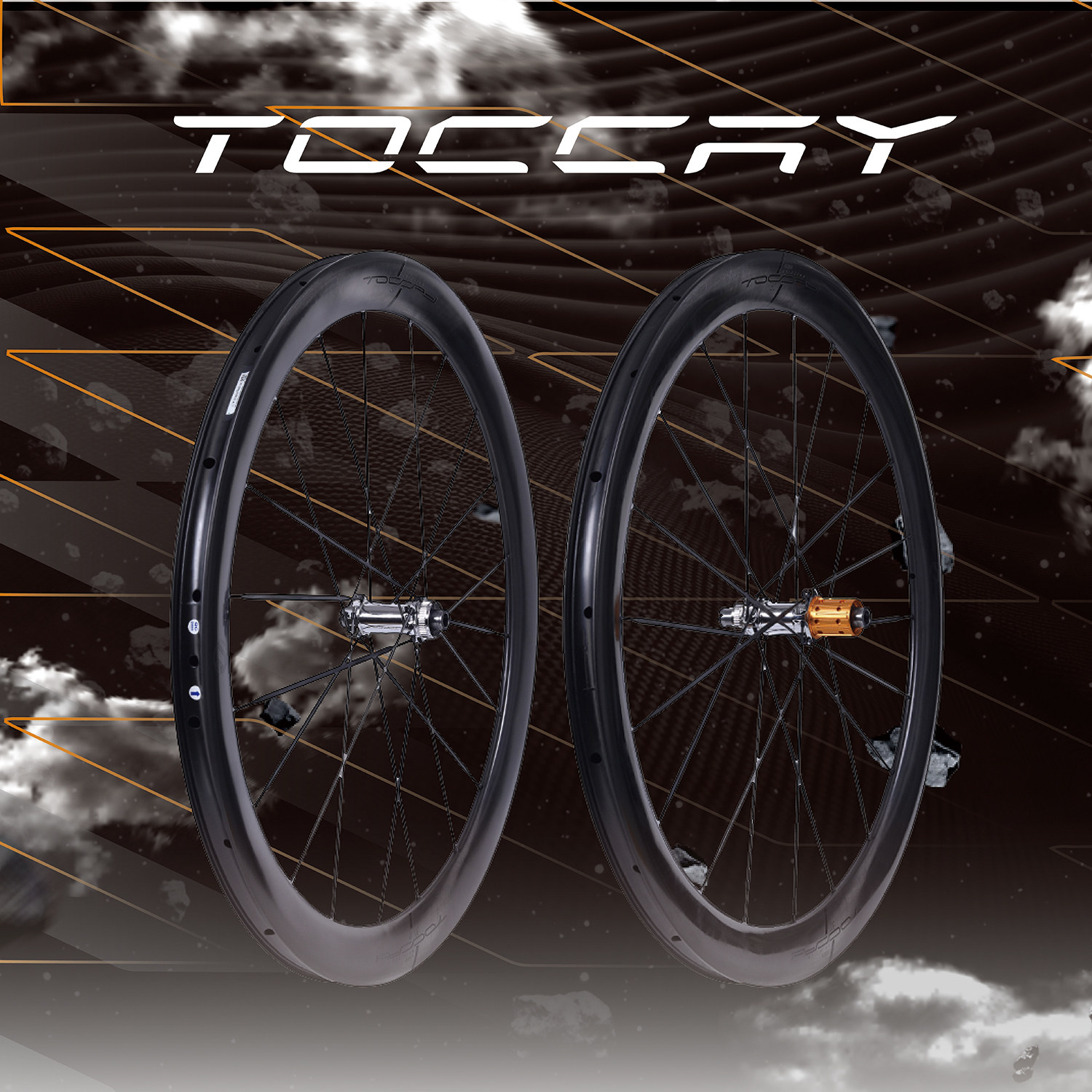 TOCCAY幽靈B2碳纖維公路輪組超輕50mm深度碟煞20孔輪組