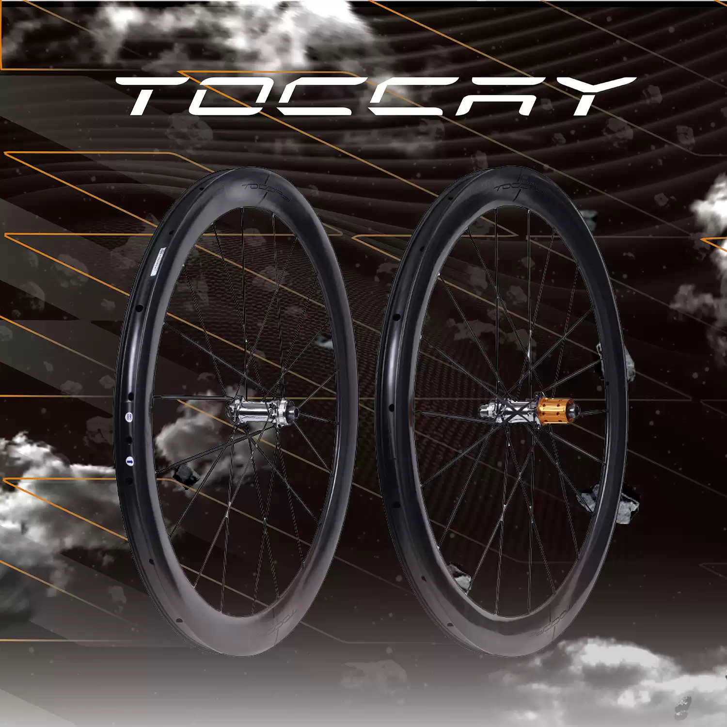 TOCCAY幽靈B2碳纖維公路輪組超輕50mm深度碟煞20孔輪組