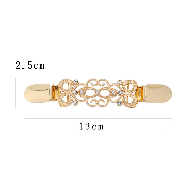 Гардероб неисправность доказательство пряжки 复古毛衣夹披风开衫外套披肩夹金属镶钻配饰衣领围巾夹胸针配饰