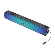 E-1411 USB wired Bluetooth long computer speaker colorful light bar notebook external computer audio desktop