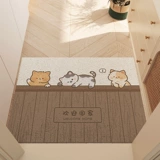 Симпатичный коврик для входа в мультфильм с грязью за дверью коврик.