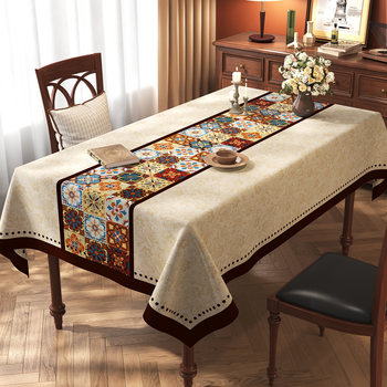 American dining table cloth waterproof oil-proof non-washing and anti-scalding pvc table mat light luxury high-end coffee table table top protection mat American dining table cloth waterproof oil-proof non-washing and anti-scalding pvc table mat light luxury high-end coffee table table top protection mat