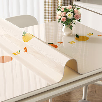Table cloth waterproof, oil-proof, non-washing and anti-scalding pvc dining table mat light luxury high-end coffee table mat desktop protective mat Table cloth waterproof, oil-proof, non-washing and anti-scalding pvc dining table mat light luxury high-end coffee table mat desktop protective mat
