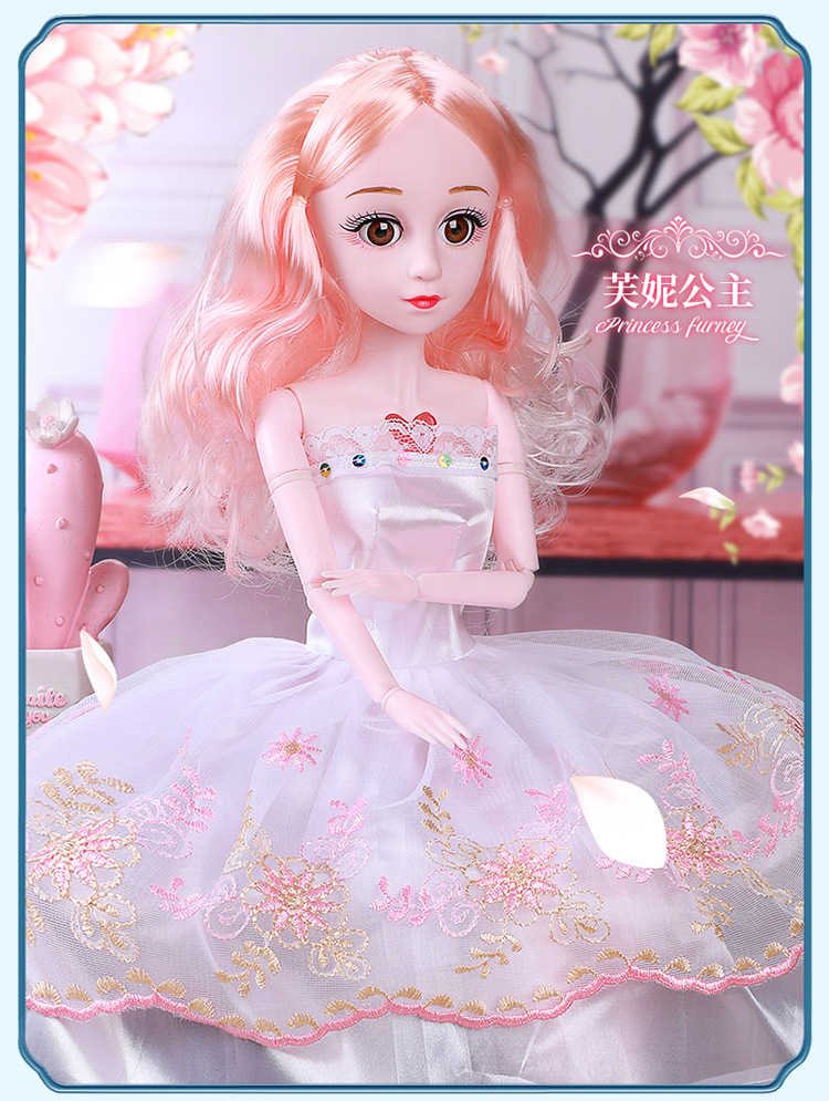 Đồ chơi cho bé gái Mô phỏng công chúa Quà tặng sinh nhật cho trẻ em Bộ hộp quà búp bê Barbie trẻ thơ Bộ lớn 60cm búp bê người trứng lol