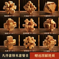 Девять частей Beech Wood Set B Advanced (рекомендуется учащиеся начальной школы)