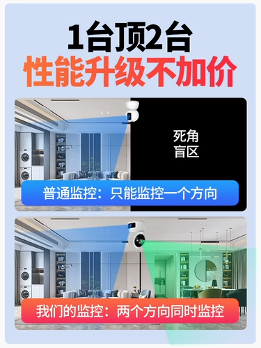 Беспроводная камера видеонаблюдения, мобильный телефон, радио-няня для домашнего использования, 360 градусов