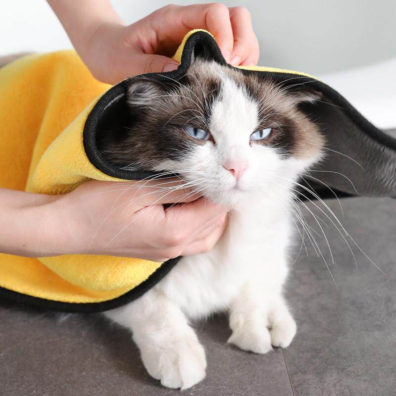 Pet absorption towels dog dog bath towel without swift drying drylarge hydro-absorbing dry dog supplies