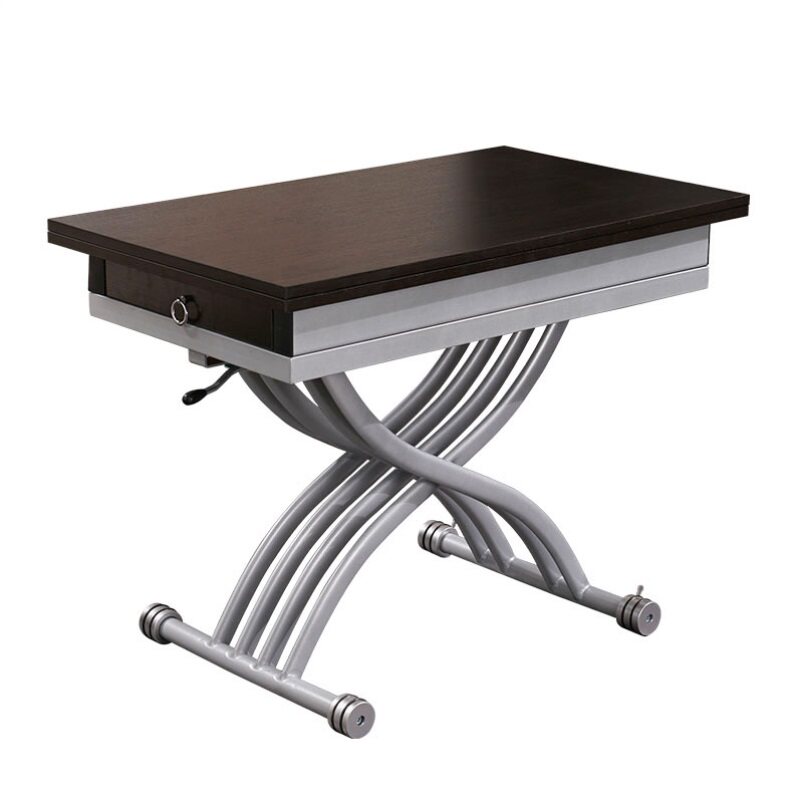 Versatile lifting tea table dining table dual-use small family Mini foldable telescopic dining room Home Versatile Dining-Taobao