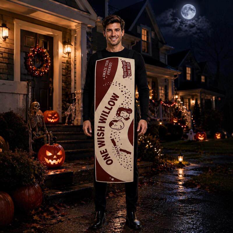 Halloween New Men's Costume Inspired by the Movie One Wish Willow Stick, Wish-Granting Willow Stick Cosplay Costume in Stock