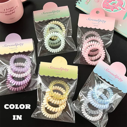 Милый телефон, высокий эластичный безвредный свежий универсальный аксессуар для волос, не повреждает волосы