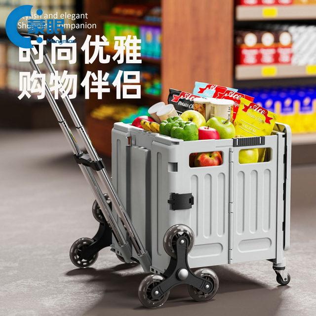 New special trolley for the elderly to buy at the market. Vegetable trolley. Large trolley. Strong, large capacity and resistant to climbing stairs.