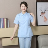 Униформа медсестры, комплект, лонгслив, пуховик, униформа врача для работы, короткий рукав