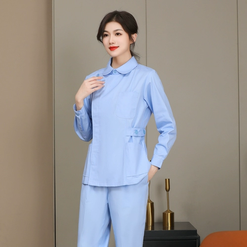 Униформа медсестры, комплект, лонгслив, пуховик, униформа врача для работы, короткий рукав