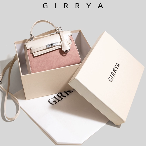 GIRRYA Текстура Контрастная цвет Келли Сумка женская 2024 Новое смысл высокого уровня в этом году популярный супер -сирный кроссовый пакет прилив