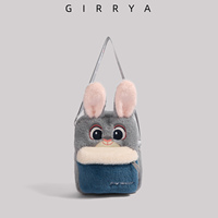 GIRRYA Zootopia Nick Judy plush messenger bag for women cute cartoon girl mini mobile phone bag