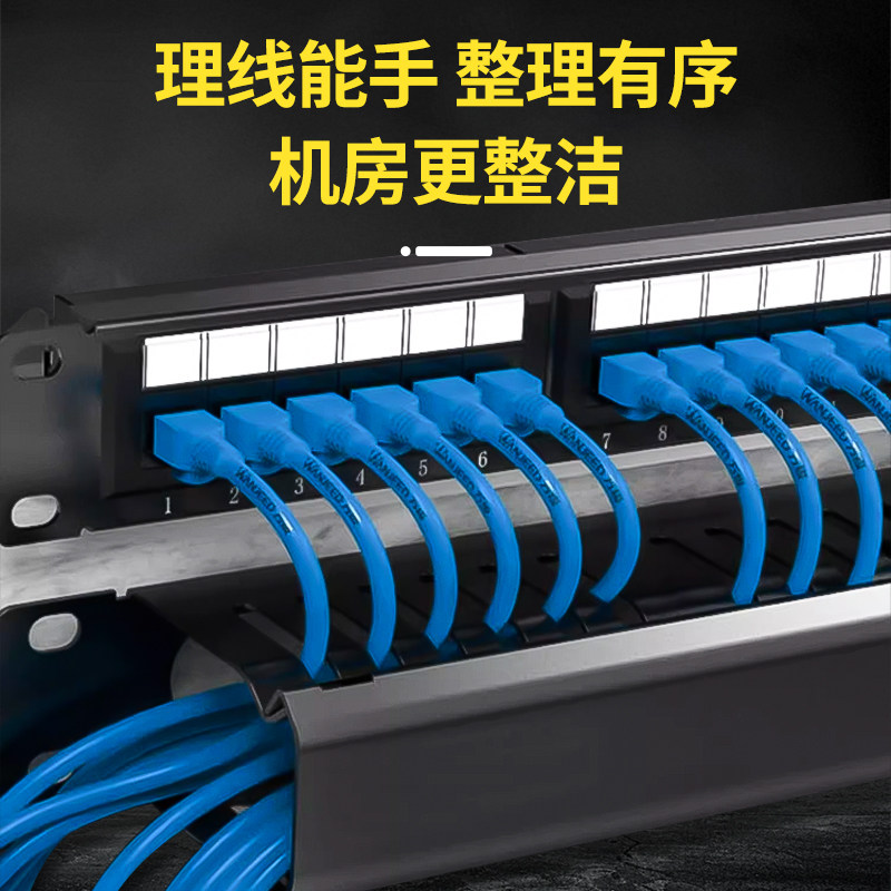 24口48加厚机柜网络网线理线架：机房整洁神器，让你的设备告别杂乱无章！-配线架-淘宝好物网