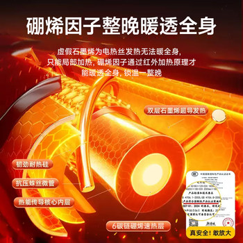 2025 New Graphene Electric Blanket with Temperature Control for Single and Double Use, Suitable for Home and Dormitory, Official Flagship Store 2298