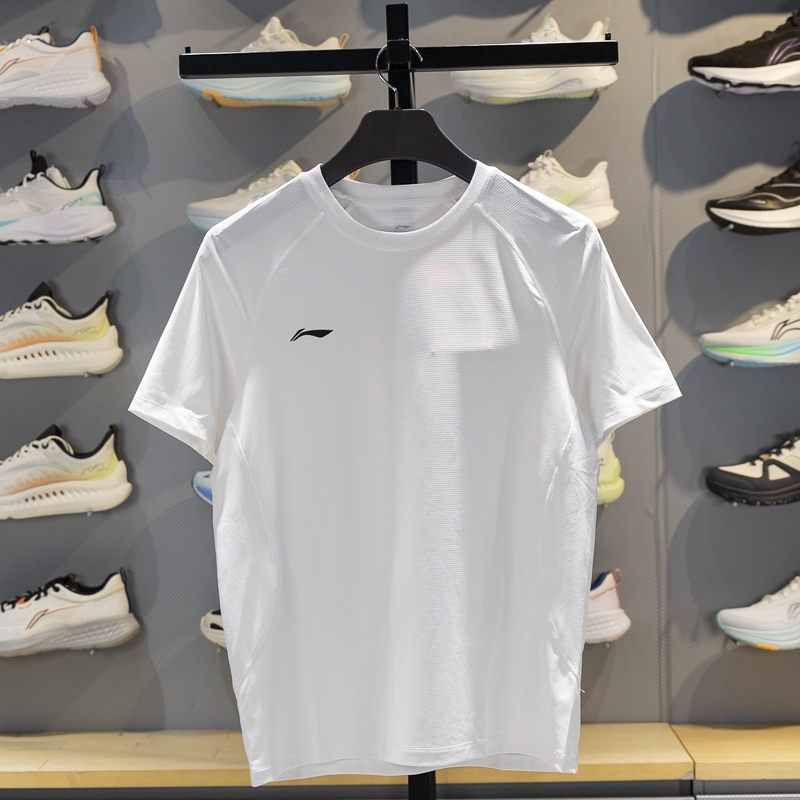 Li-Ning Round Neck Short-Sleeve Unisex 26 Summer New Ice Silk Quick-Drying Thin Breathable Sports T-Shirt Atsw413