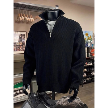 Large size 300 pounds american half-zip high-end sweater Large size 300 pounds american half-zip high-end sweater
