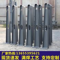 Customized awning steel beams corbel brackets fully welded carport beams H carbon steel curtain wall corbels glass barge direct sales
