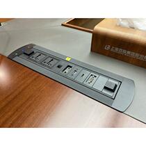 Electric Flip Desktop Socket Automatic Rotating Table Top Junction Box Multimedia Conference Information Power Supply Customized Module