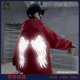 2025 Luminous Reflective Wings Sweatshirt Casual Hoodie Long Sleeve Boys' Fleece Thickened Sweatshirt Autumn and Winter Style