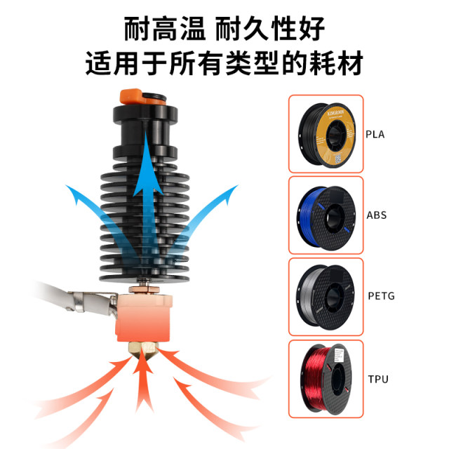 ເຄື່ອງພິມ 3d VORON2.4/Prusa extrusion head CHC-V6 ceramic hot end kit Volcano 24V60W