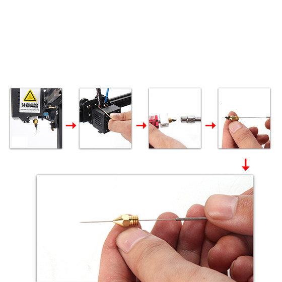 3D 프린터 노즐 청소 바늘 가스 스토브 스테인레스 스틸 바늘 용융 노즐 금형 초극세 강철 와이어 바늘 드릴 비트