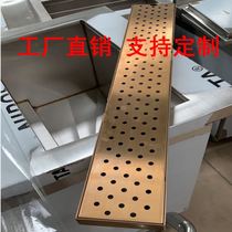 Kitchen dripping drain rack integrated heightened slot anti-slip tray customizable drain plate stainless steel bowl and chopsticks tray for draining