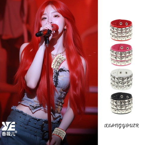 Y2K сладкая и прохладная горячая девушка заклепки кожа